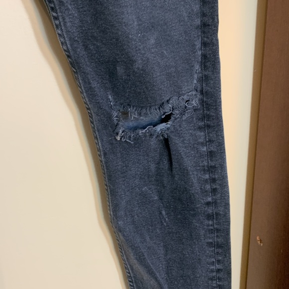 All Saints Cigarette Slim Fit Distressed Faded Black Jeans 30W/32L - Picture 4 of 11